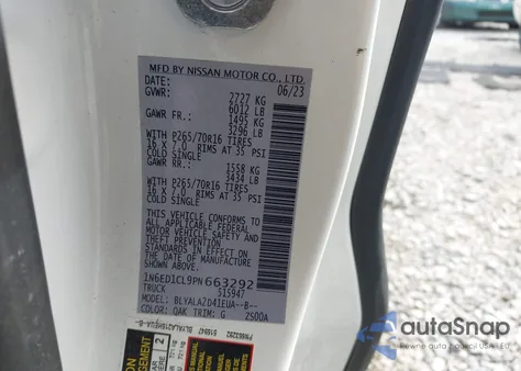 2023 Nissan Frontier King Cab S 4X2 from USA, damaged, VIN 1N6ED1CL9PN663292